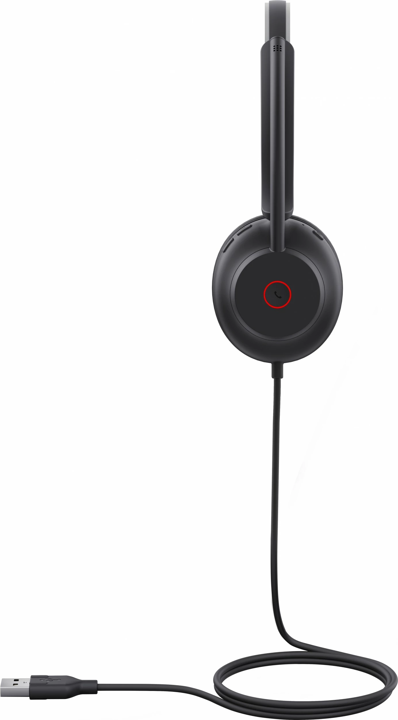 Monauralne slušalke z mikrofonom za pisarno/call center, Yealink UH35 Mono UC, USB-A, črne