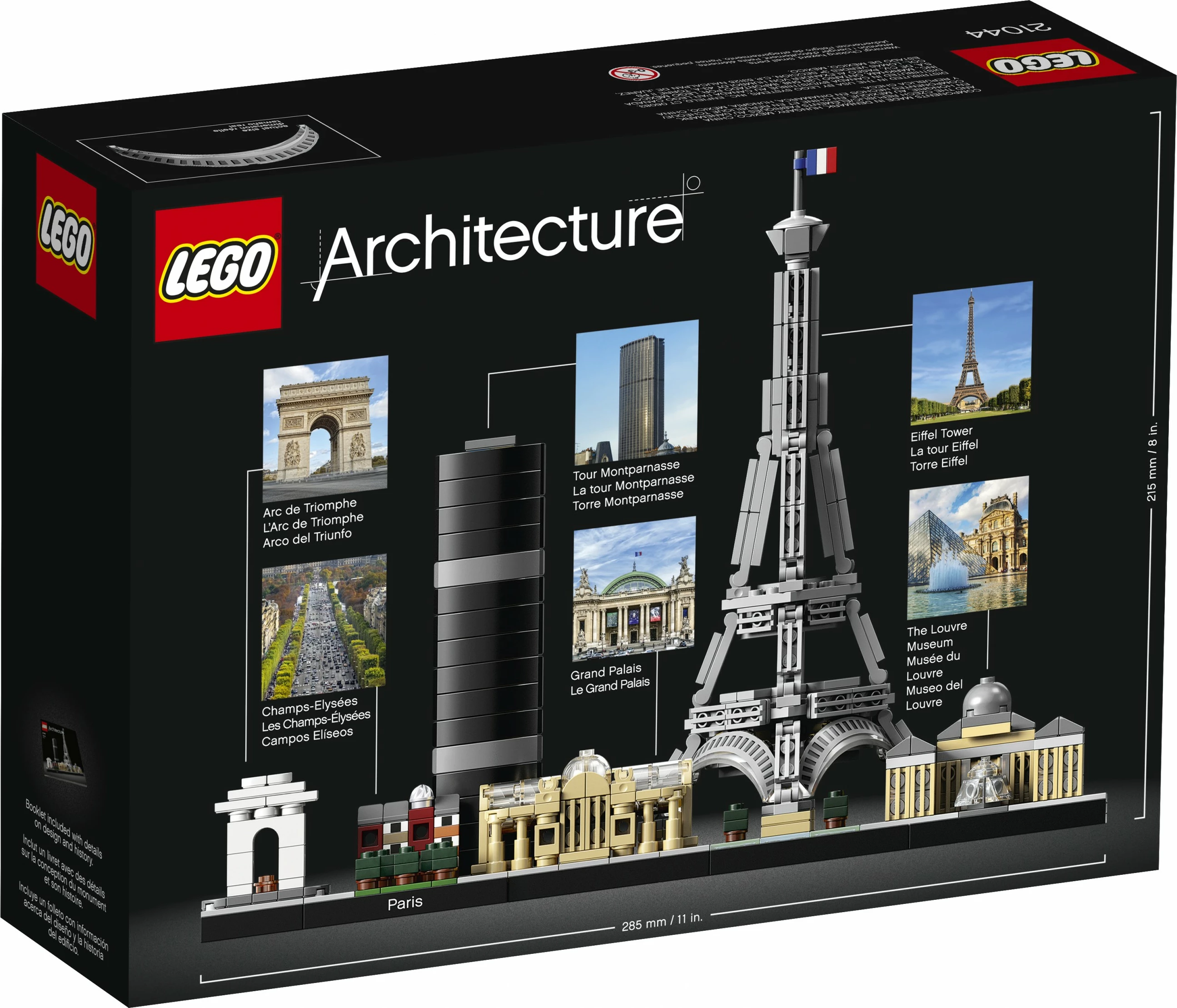 Set zgradb LEGO Architecture Paris Skyline 21044, 649 kosov, večbarven