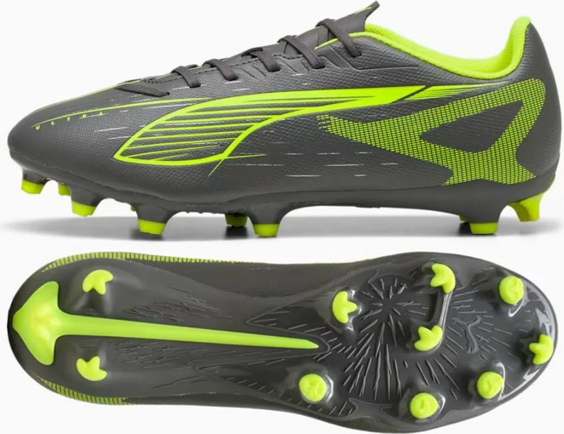 Atletske nogometne superge, Puma Ultra 5 Play FG/AG, moške, sivo