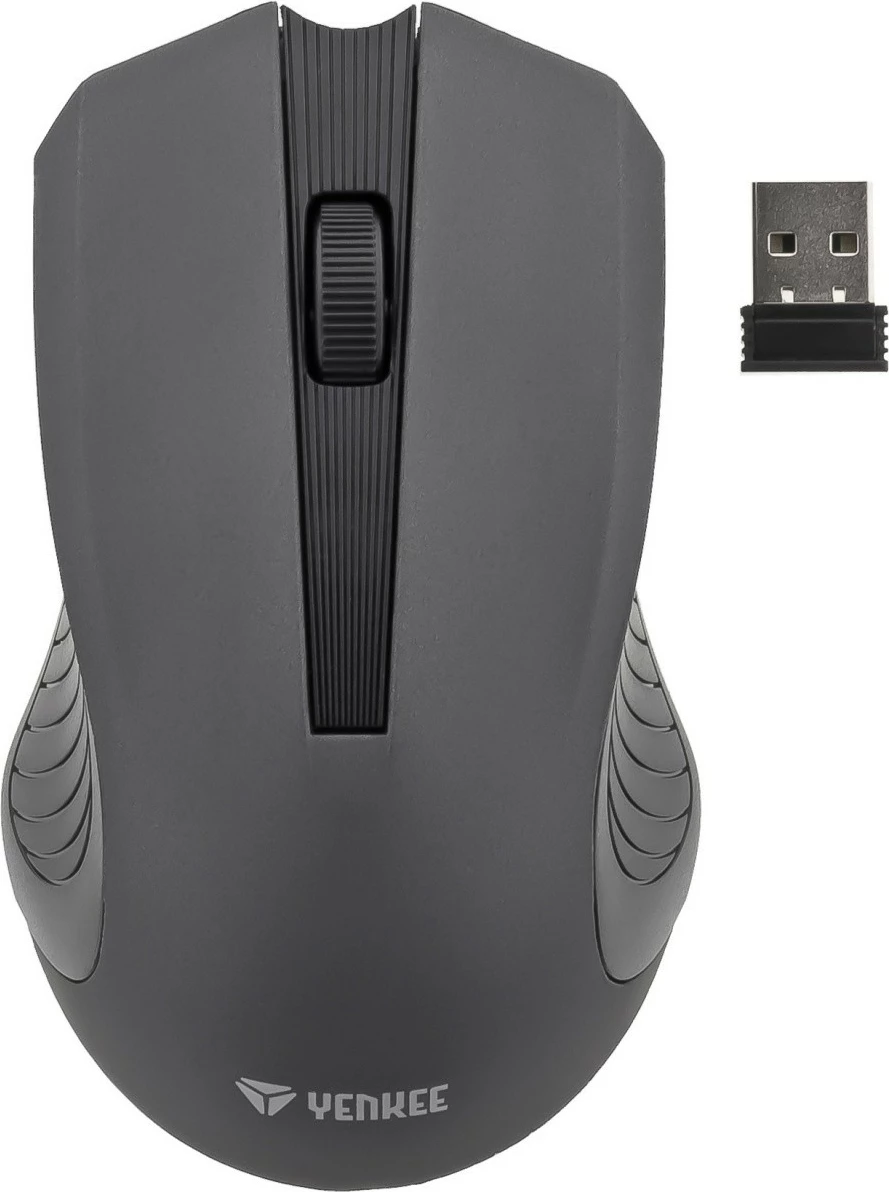 Brezžična miška YENKEE Monaco YMS 2015GY, 2.4 GHz, 3 tipke, siva