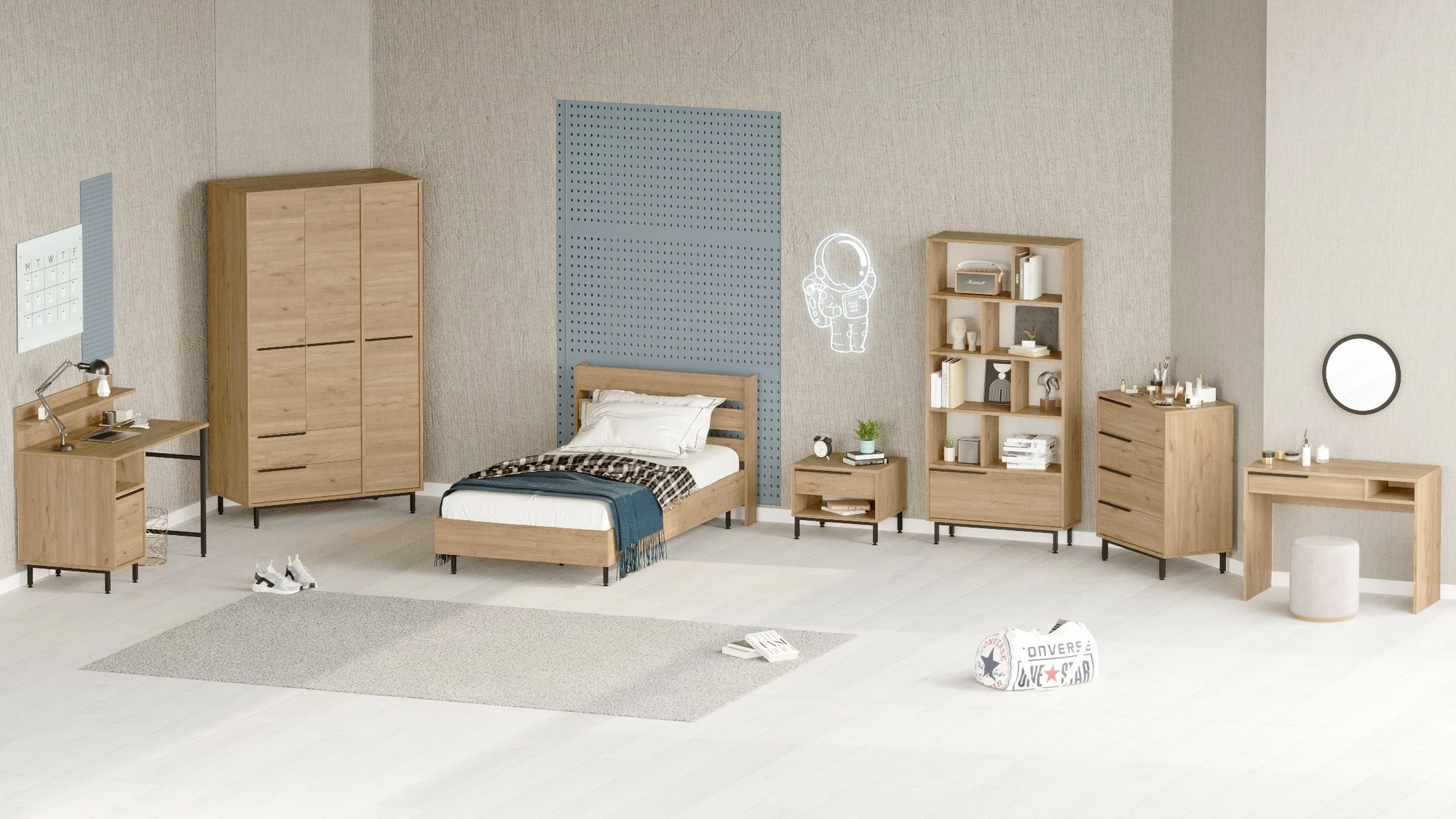 Komplet mladinske sobe Skye Decor, ON27-S