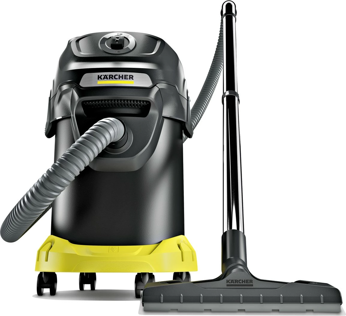 Sesalnik za pepel, 17 L, 600 W, kovinski zbiralnik, brez vrečke, črno/rumen — Karcher AD 4 Premium 1.629-731.0