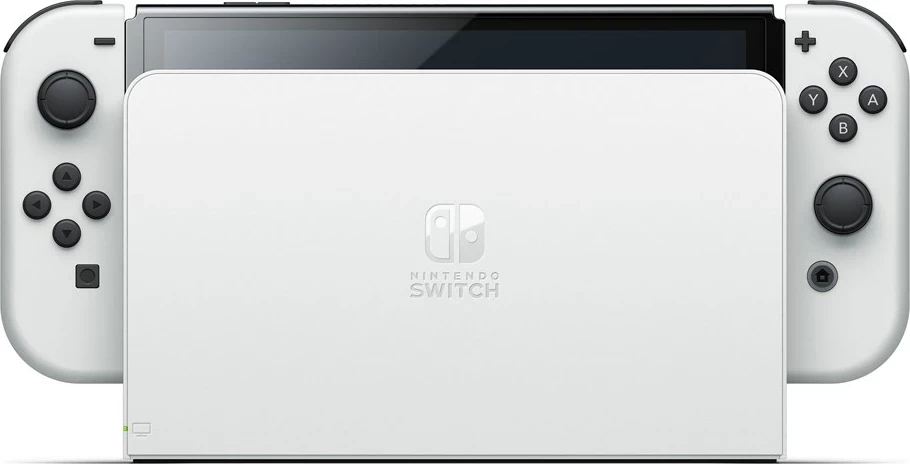 Prenosna igralna konzola OLED 7" Nintendo Switch, 64 GB, Wi‑Fi, bela