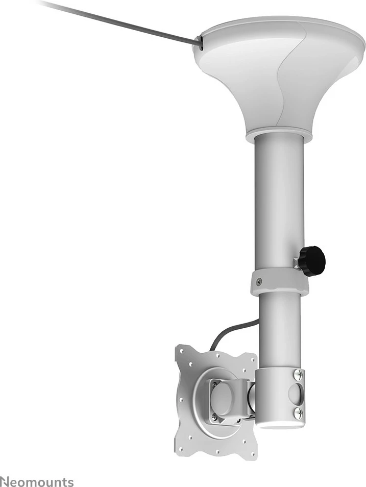 Stropni nosilec za monitor/TV Neomounts FPMA-C025SILVER, 10–30 palcev, vrtljiv, srebrn
