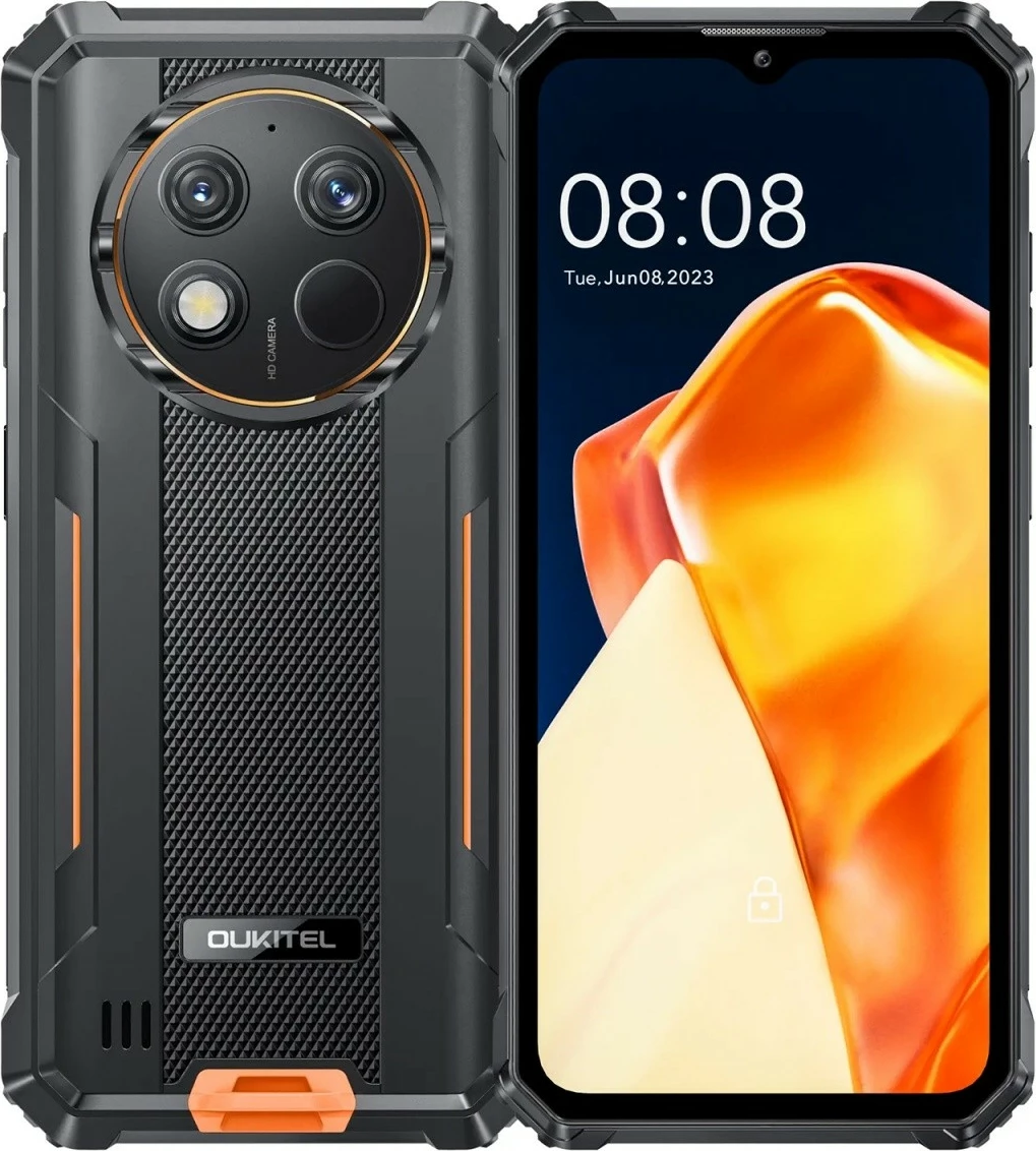 Pametni telefon OUKITEL G1, 6/256 GB, IP69K, oranžen