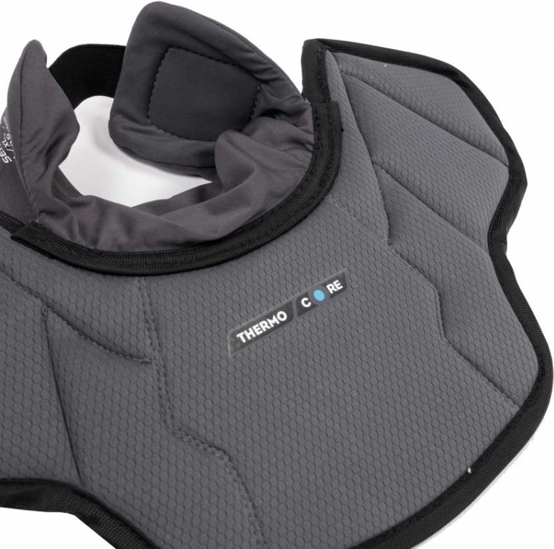 Mrežna zaščita vratu za vratarje Bauer za moške, črna