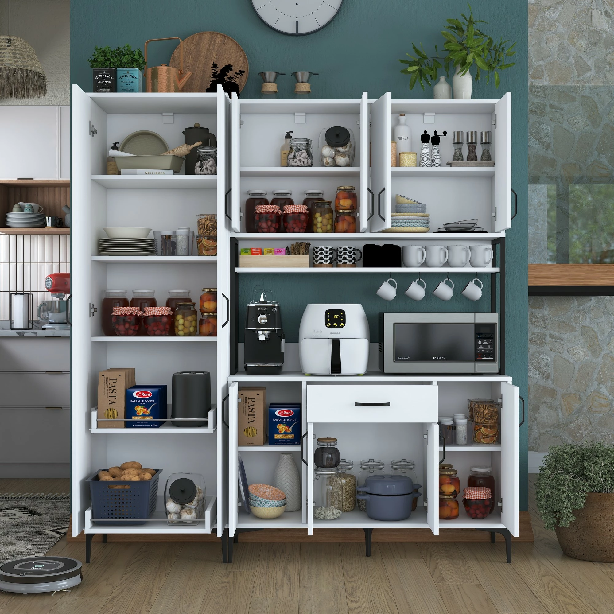 Multifunkcijski omarica Hanah Home JE133 - 3054, bela
