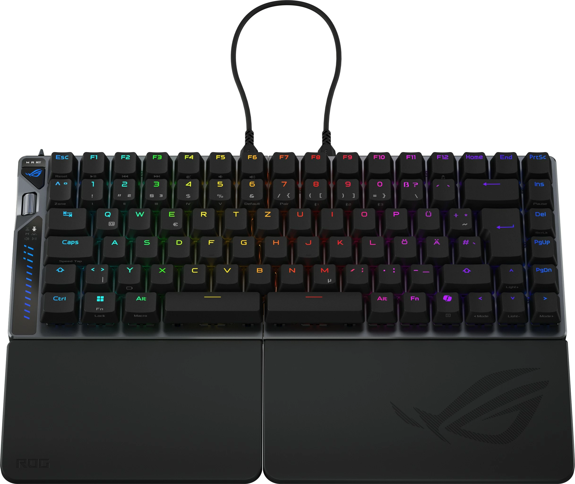 Mehanična tipkovnica ASUS ROG Falcata, RGB, DE razpored, črna