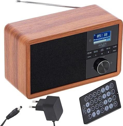 Digitalni prenosni radio Adler AD 1184, rjav, črn