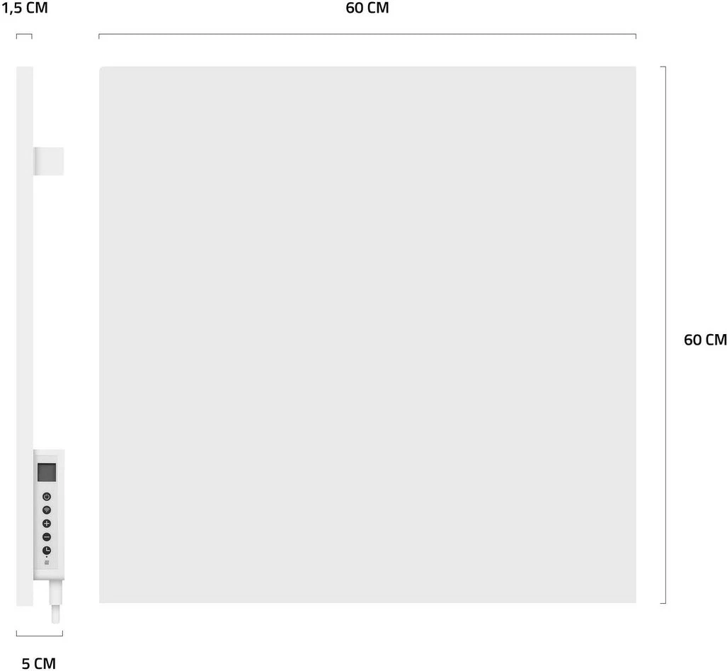 Pametni grelnik panela Hombli 2024, 350 W, bel