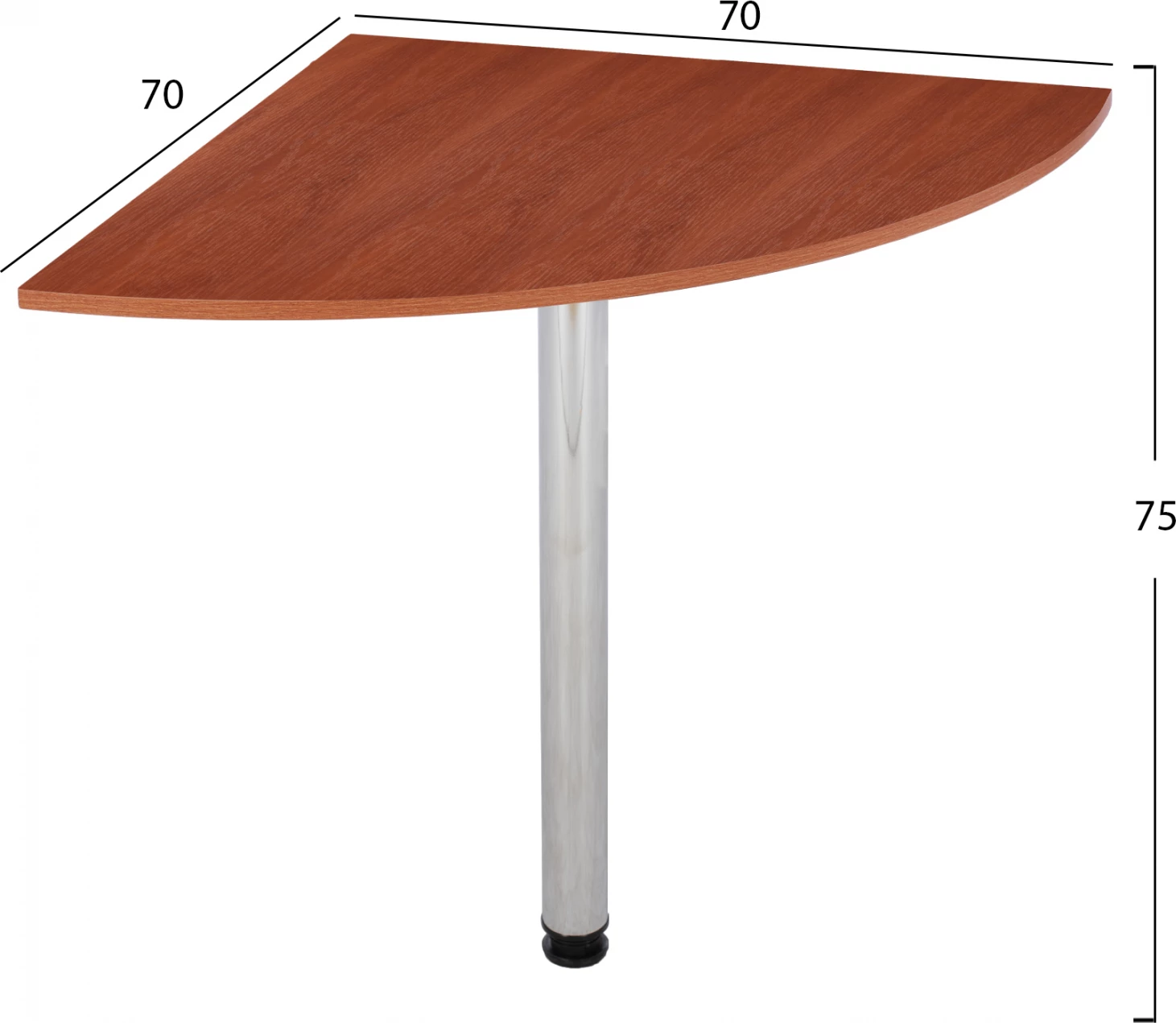 Trikotna razširitev mize v barvi jabolčnega lesa FH2448.04 70x70x75 cm