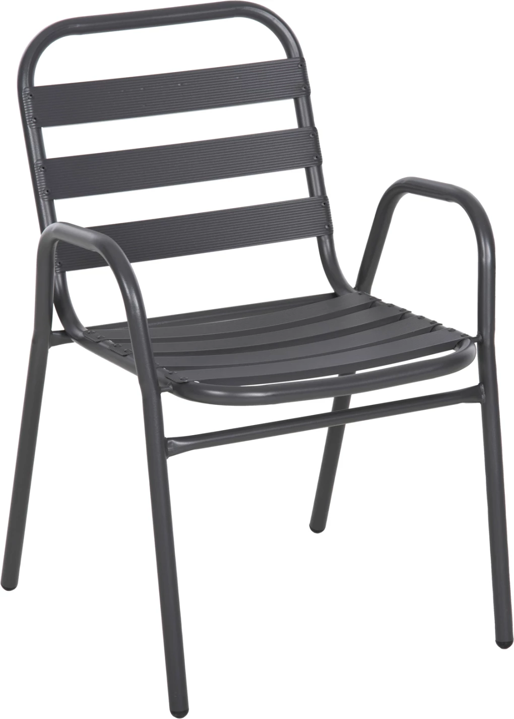 Stol prelude FH5970.01 kovinski okvir-aluminij sedež in naslonjalo-siv 54x56x79H cm