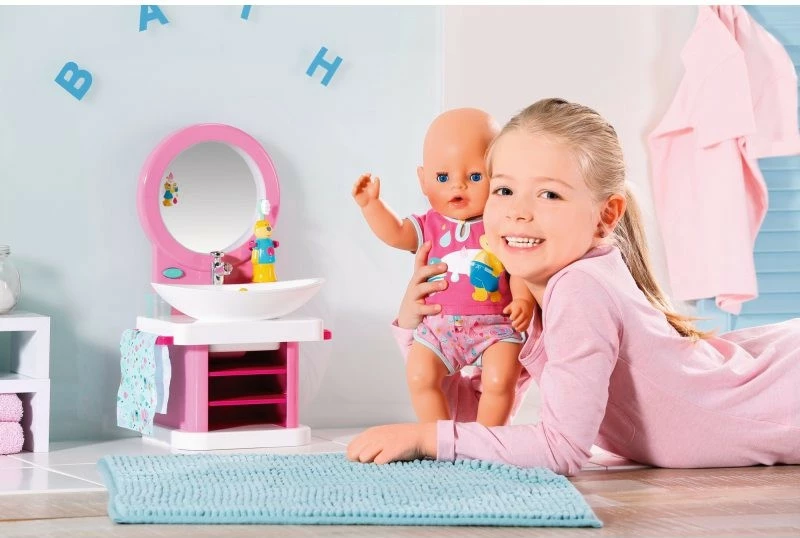 Set dodatkov za umivanje zob Baby Born Toothbrushing Vanity, Zapf, 827093-116719, večbarven