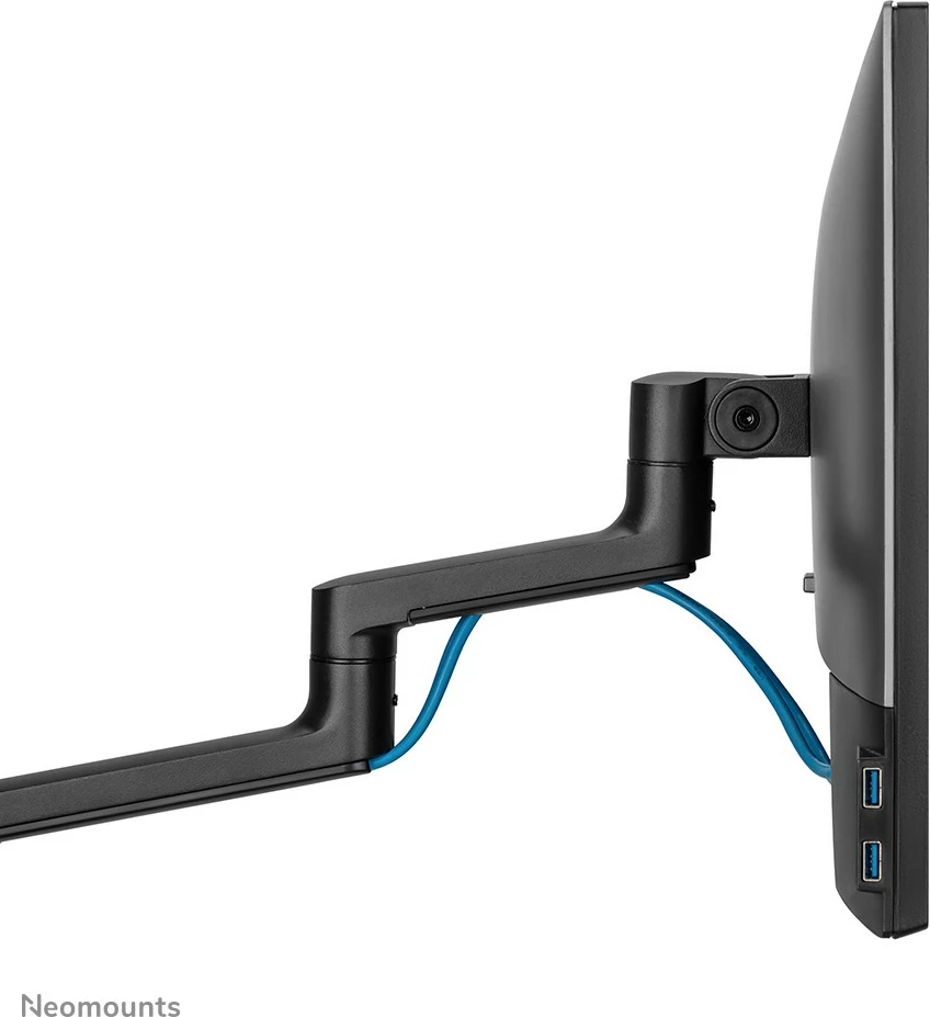 Nosilec za monitor 17–27", Neomounts DS60-425BL1, sponka/izrez, 8 kg, črn