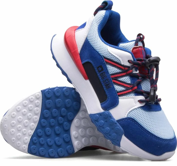 Superge za otroke, bele z rdečo in modro, Big Star Jr.