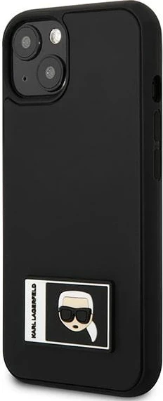 Zaščitni ovitek Ikonik Patch za iPhone 13 mini, Karl Lagerfeld, črn