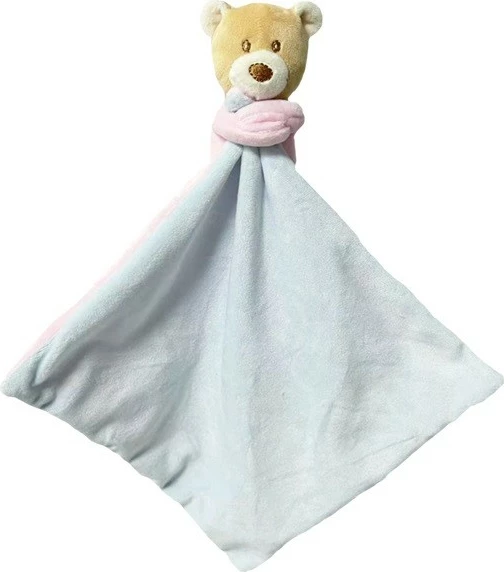 Plišasta igračka za dojenčke 25 cm, roza-modra TULILO Teddy Miluś
