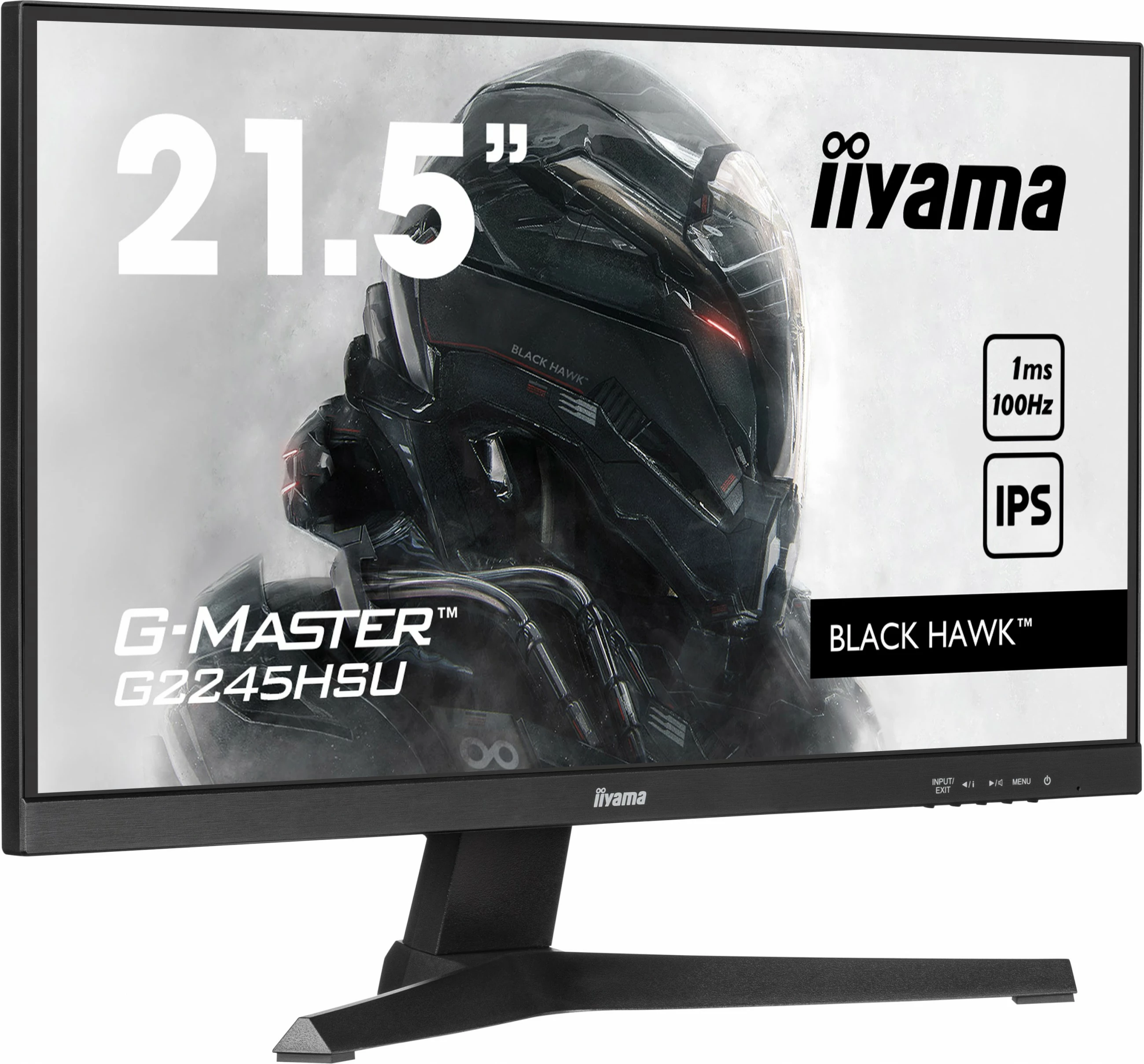 Monitor iiyama G-MASTER G2245HSU-B2, 21,5", Full HD, LED, 1 ms, črn