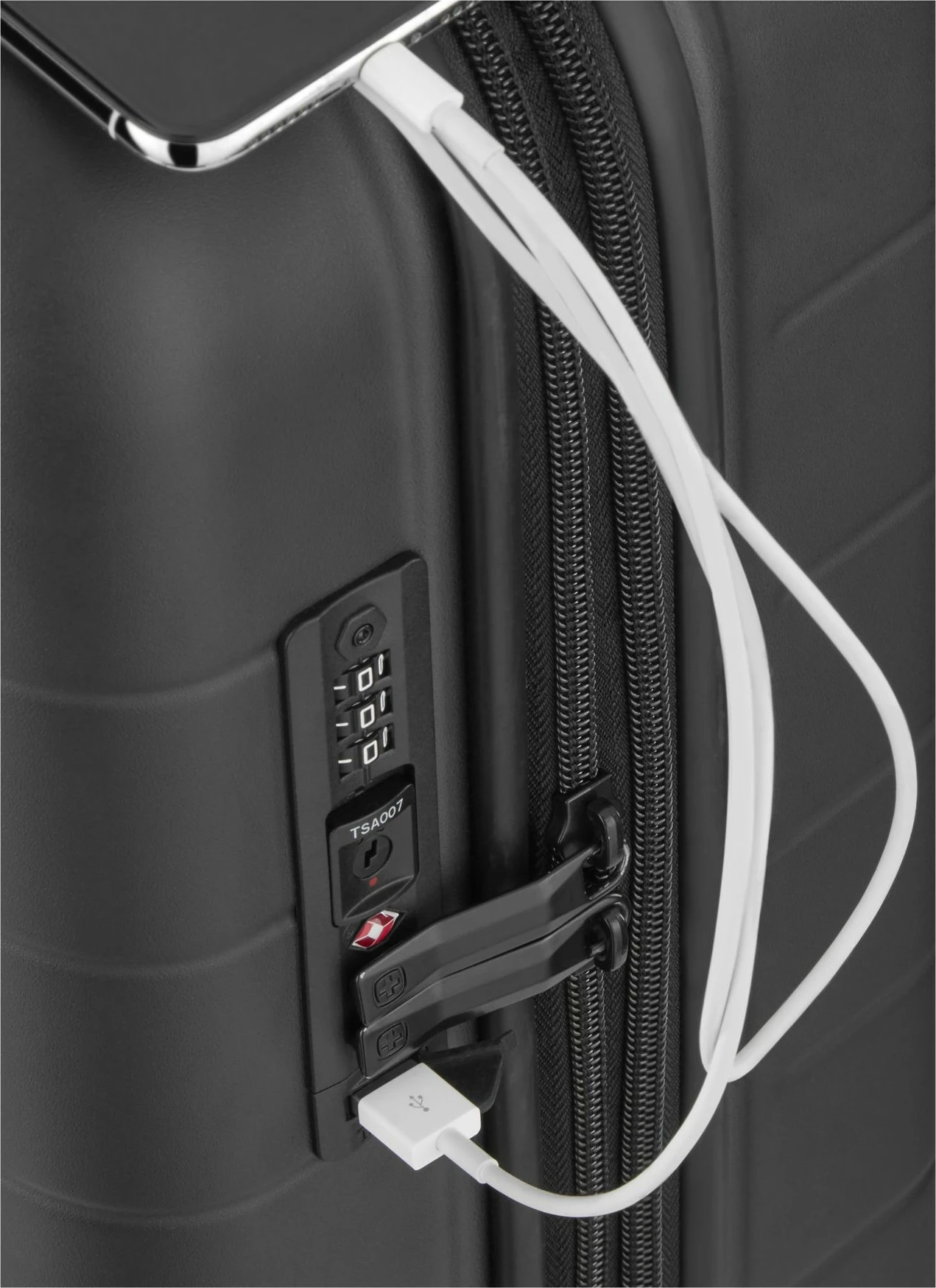 Potovalna ročna prtljaga z oddelkom za prenosnik, Wenger Syntry, črno/siva