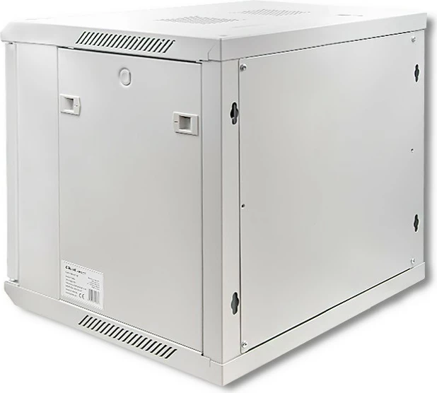 Računalniško ohišje RACK 9U, 600 x 600 x 500 mm, za na steno, sivo, Qoltec