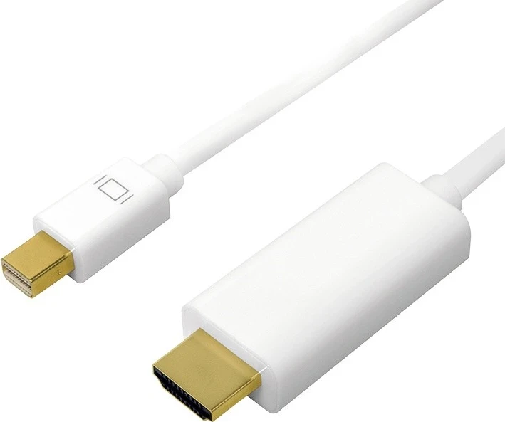 Kabel mini DisplayPort na HDMI, LogiLink, 1 m, bel