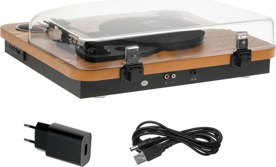 Gramofon Adler AD1914Wood, z Bluetooth, USB, lesene barve