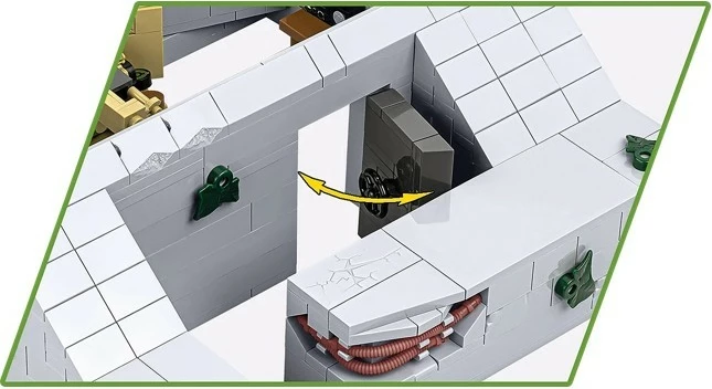Model bunkerja, Cobi Klocki German Bunker Regelbau 667, 642 delov, z figuricami, plastika