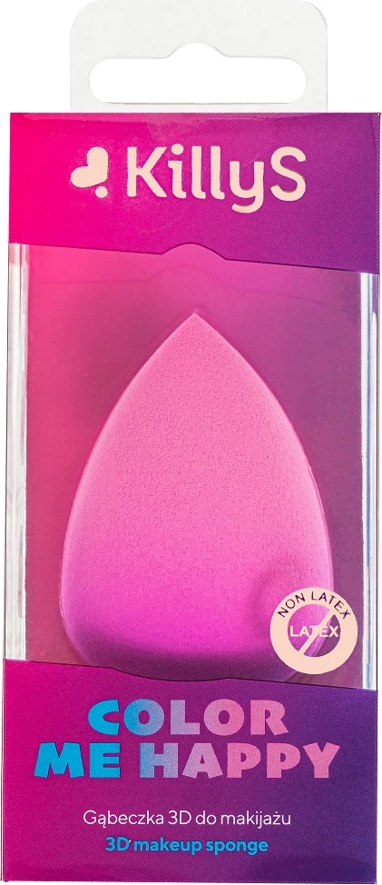 Goba za ličenje KillyS Color Me Happy 3D, roza, 1 kos