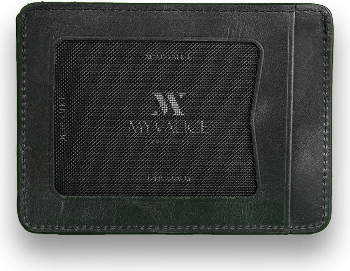 Denarnica iz pravega usnja, črna, Zoozie Bags, 3475