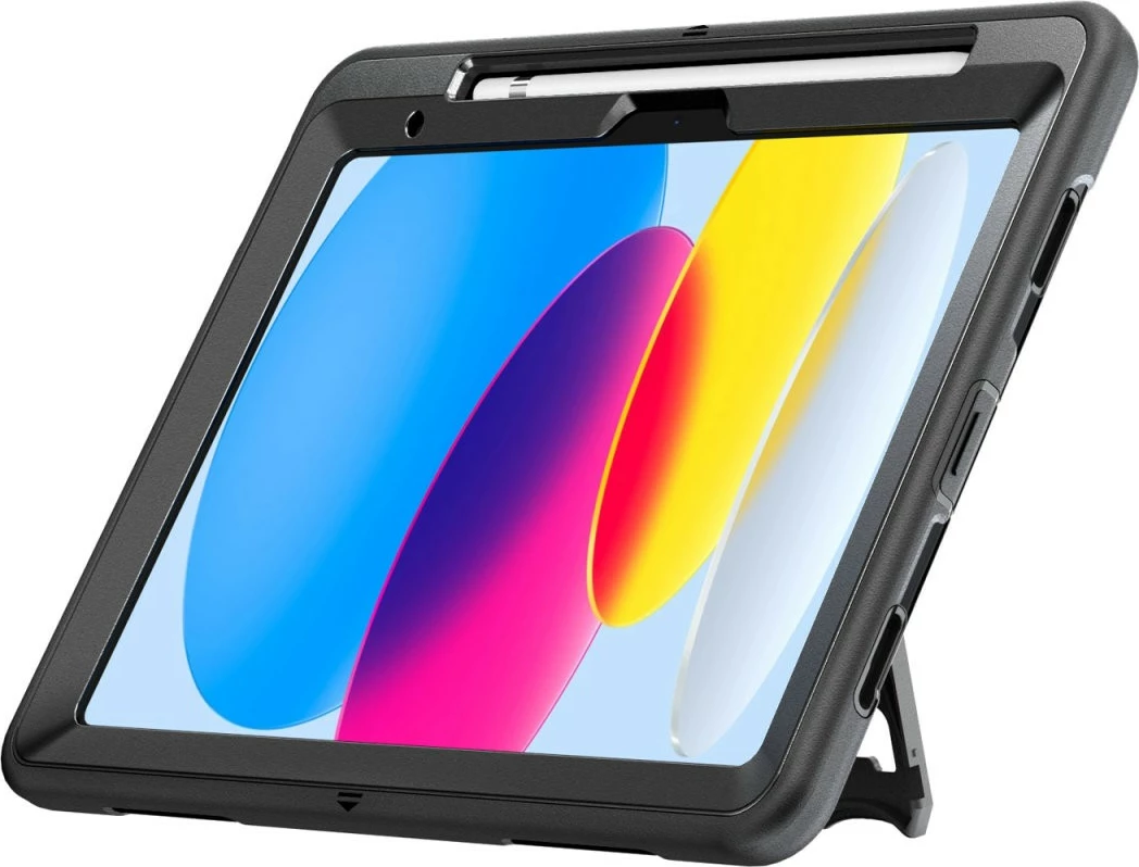 Zaščitni ovoj 4smarts Rugged Case Grip, Apple iPad 10.9 10. gen. (2022), črn
