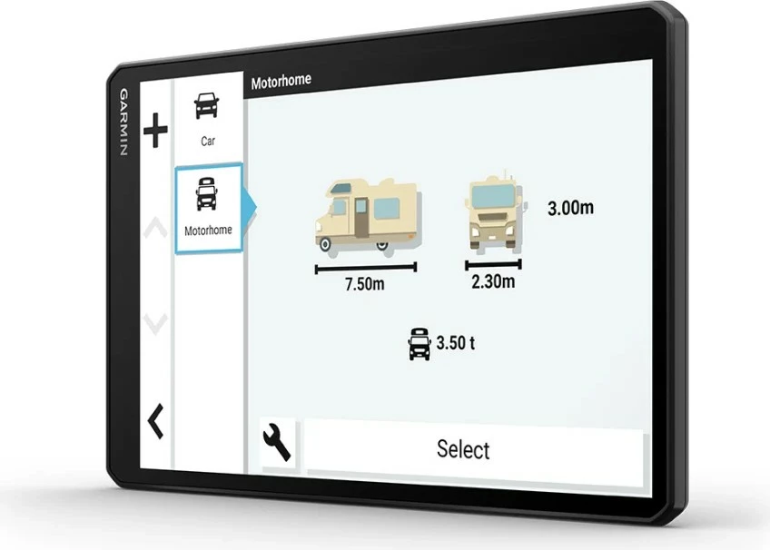 Navigacijski GPS za avtodome Garmin Camper 1095, 32GB, 10,1", črn