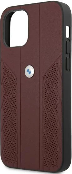 Ovitek za telefon BMW BMHCP12MRSPPR za iPhone 12/12 Pro 6,1", eko usnje, rdeč