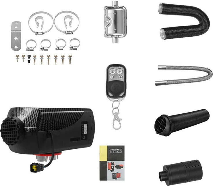 Parkirni grelnik 5 kW BlitzWolf BW-AH-S1-BT, 12V, upravljanje prek aplikacije in daljinskega upravljalnika, črn