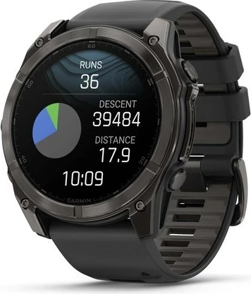 Napreden pametni športni ura, Garmin Fenix 8, 51 mm, AMOLED, 32 GB, GPS, črna
