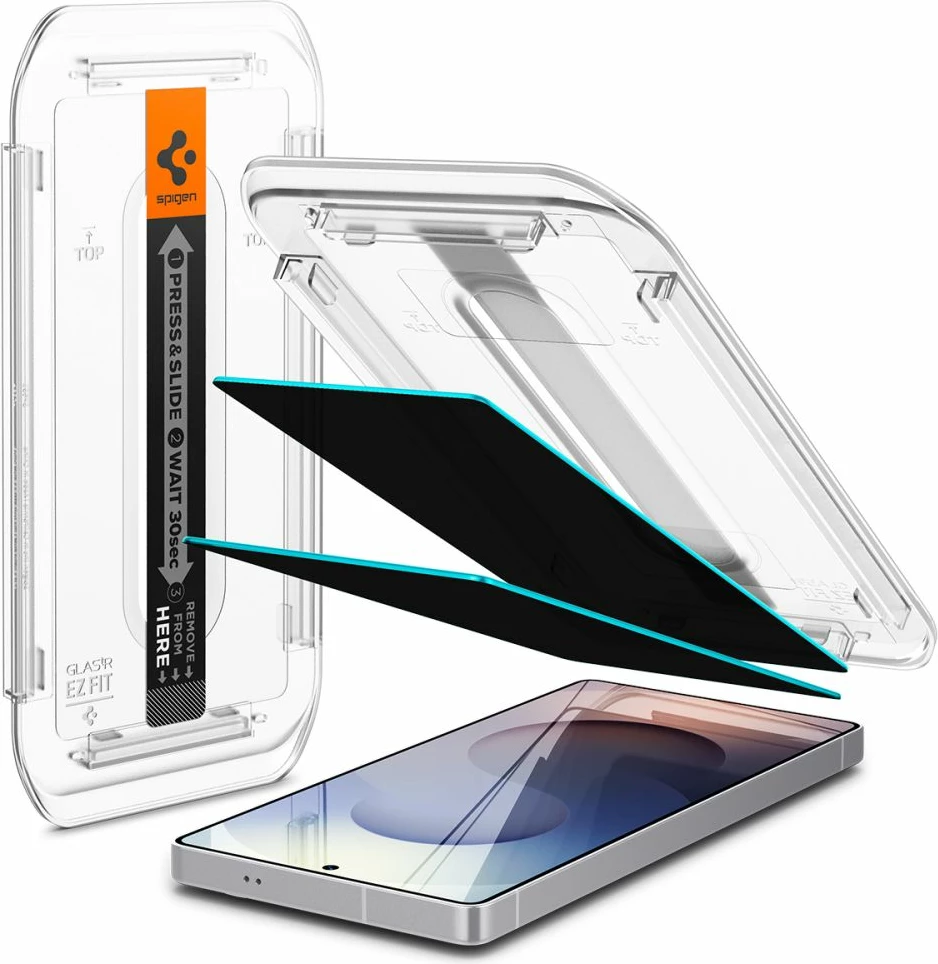 Zaščitno steklo Spigen Glas.TR Ez Fit Privacy za Samsung Galaxy S25 Ultra, 2 kosa