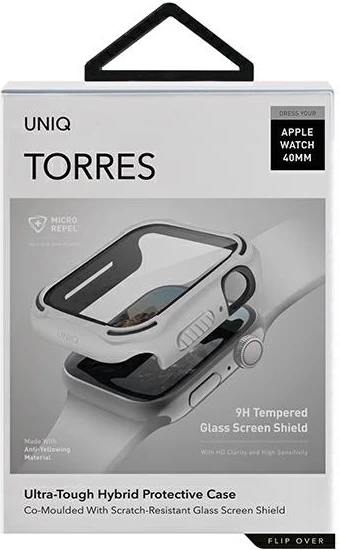 Zaščitni ovitek UNIQ Torres za Apple Watch 4/5/6/SE 40 mm, bel