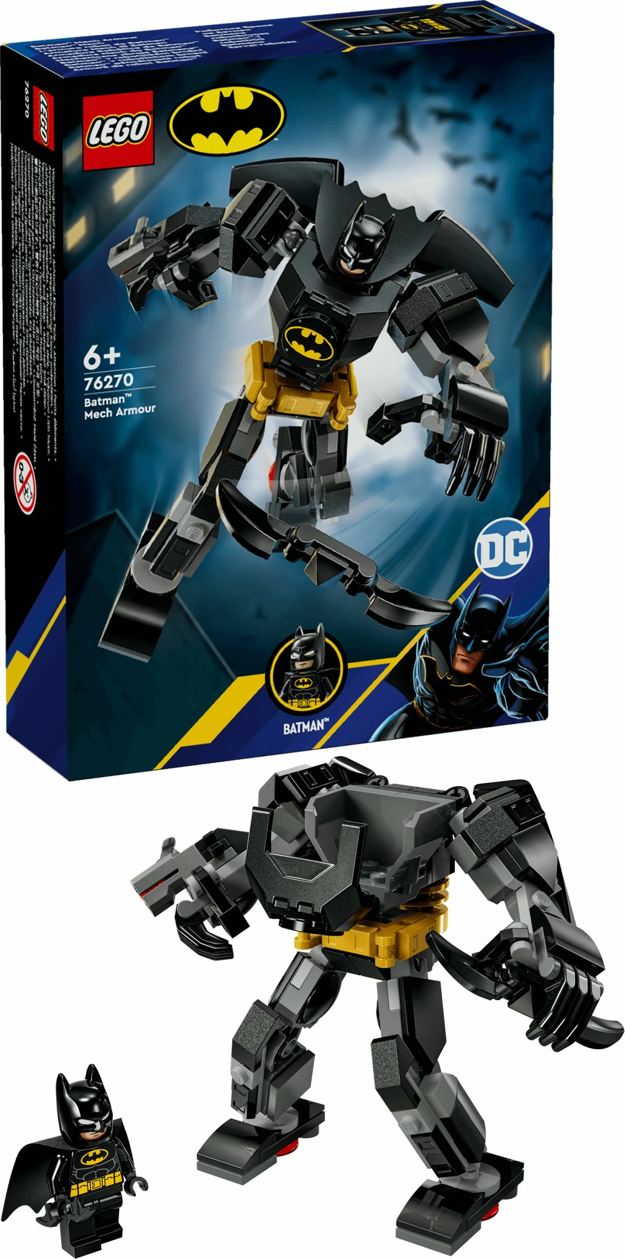 Mech Batman iz kompleta LEGO DC Super Heroes 76270, večbarven