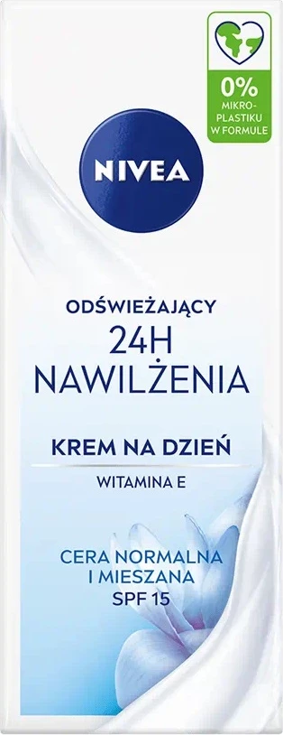 Dnevna krema Nivea 24H Moisturizing Refreshing SPF15, 50 ml