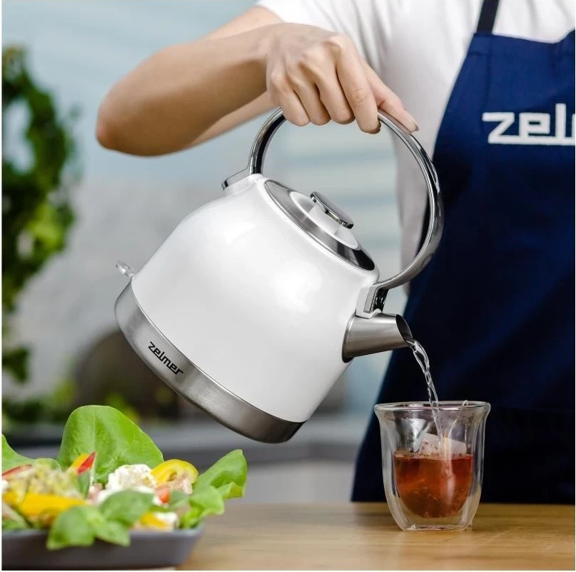 Električni čajnik 1,5 l Zelmer ZCK7940, bel