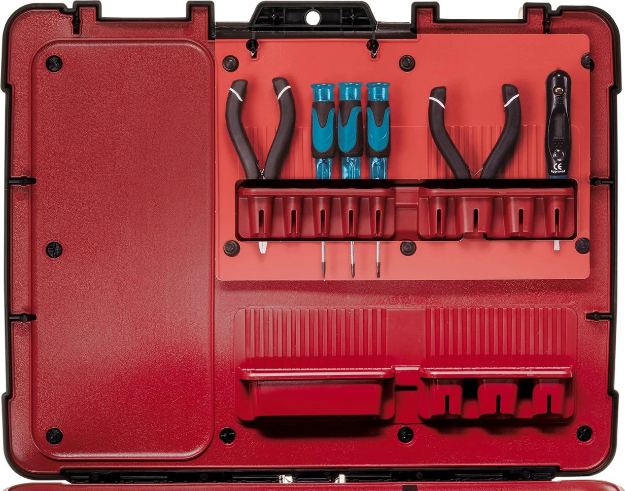 Kovček za orodje Keter 237003, polipropilen, črno/rdeč