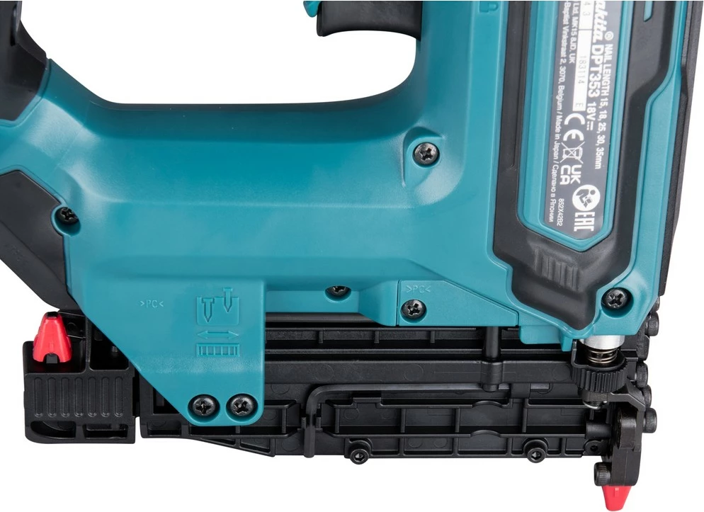 Pištola za žeblje Makita DPT353Z, 18 V, brez baterije