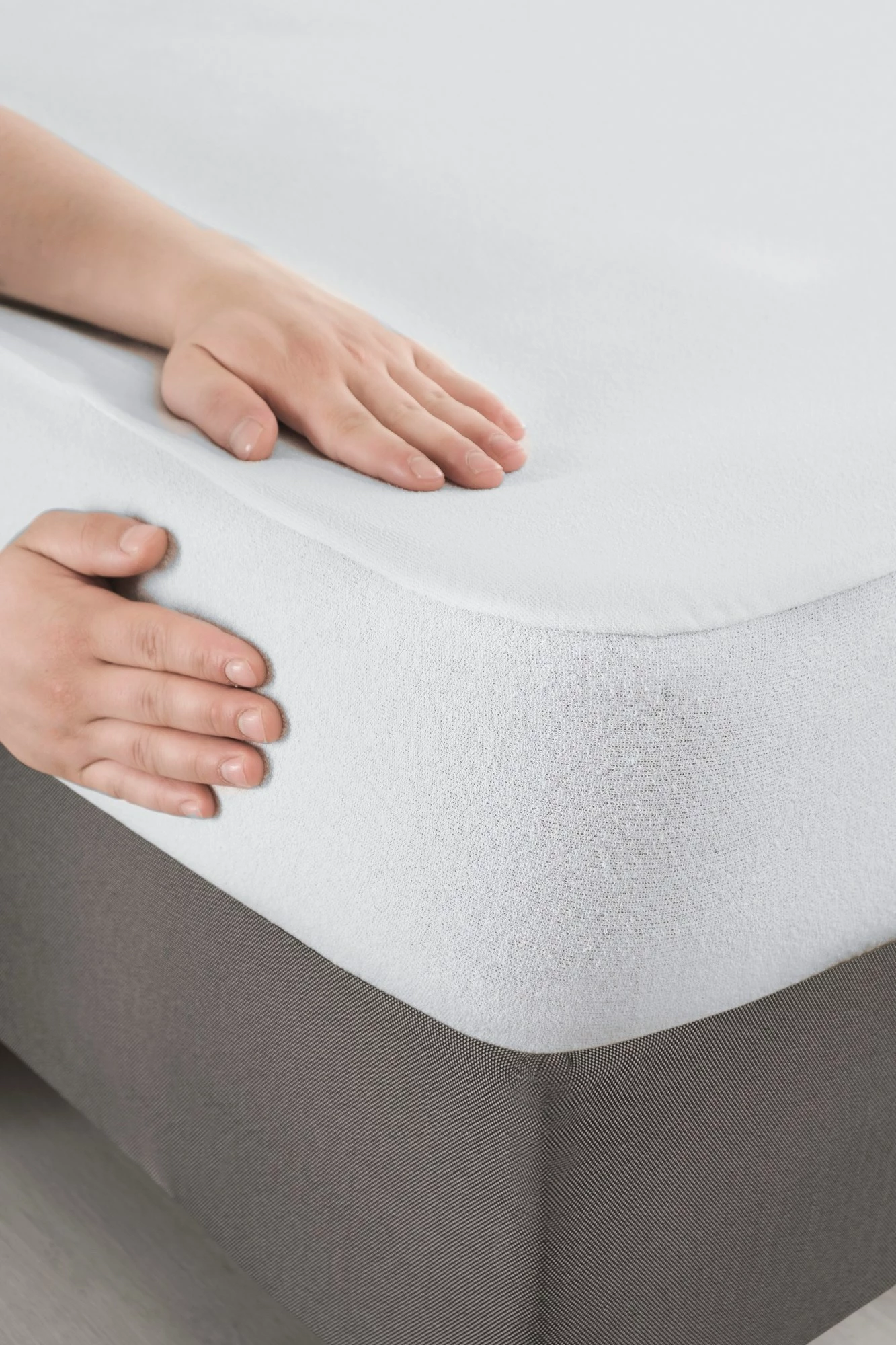 Zaščita za enojno posteljo, L'Essentiel Linge de Maison, 90 x 200 cm, bela