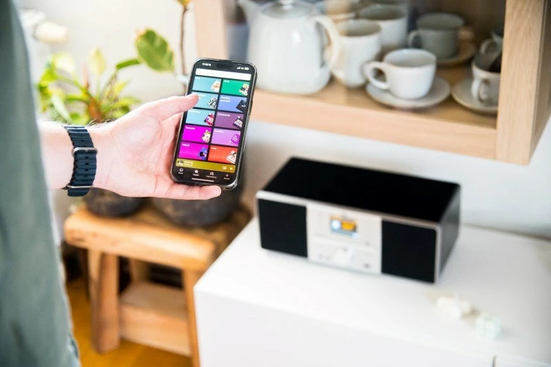 Prenosni radio z Bluetooth JVC RD-E874B, 20 W, MP3, FM, črno/srebrn