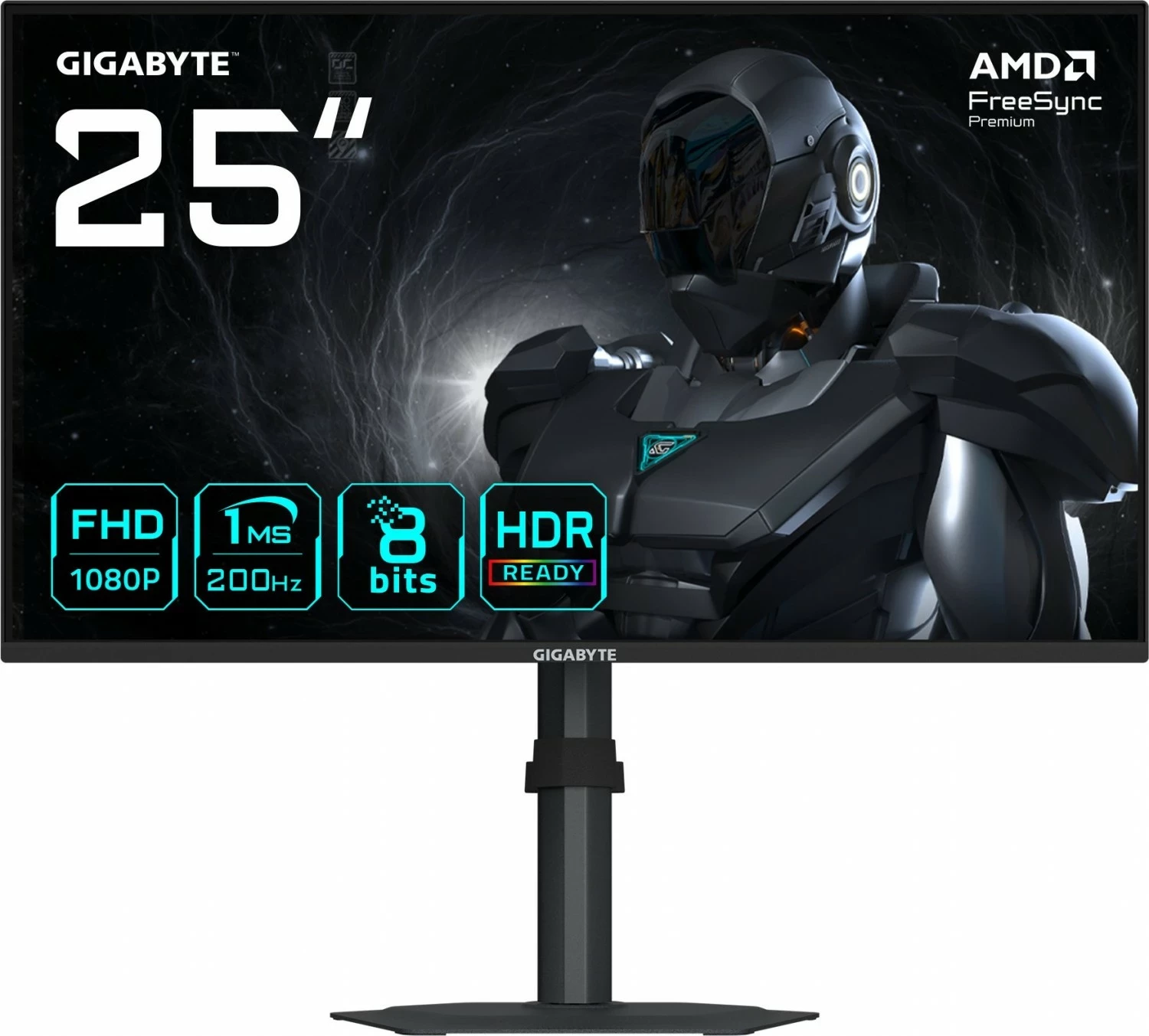 24,5-palčni monitor SS IPS, Full HD, 200 Hz, 1 ms, HDR10, črn — Gigabyte G25F2