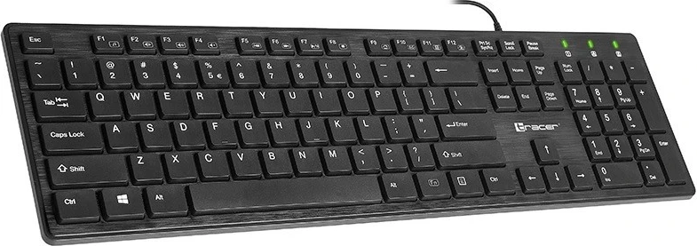Tastatura Tracer za pisarno, z žico, črna