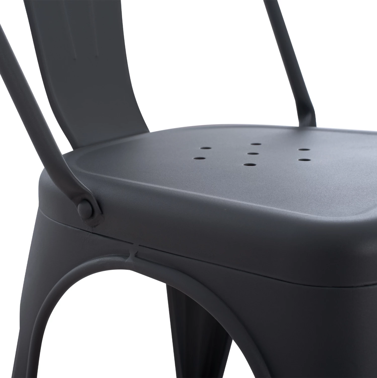 Kovinski stol MELITA FH8641.10 v sivi barvi 43x50x82Hcm