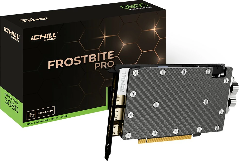 Močnejša grafična kartica Inno3D RTX 5080 iChill Frostbite Pro 16GB GDDR7