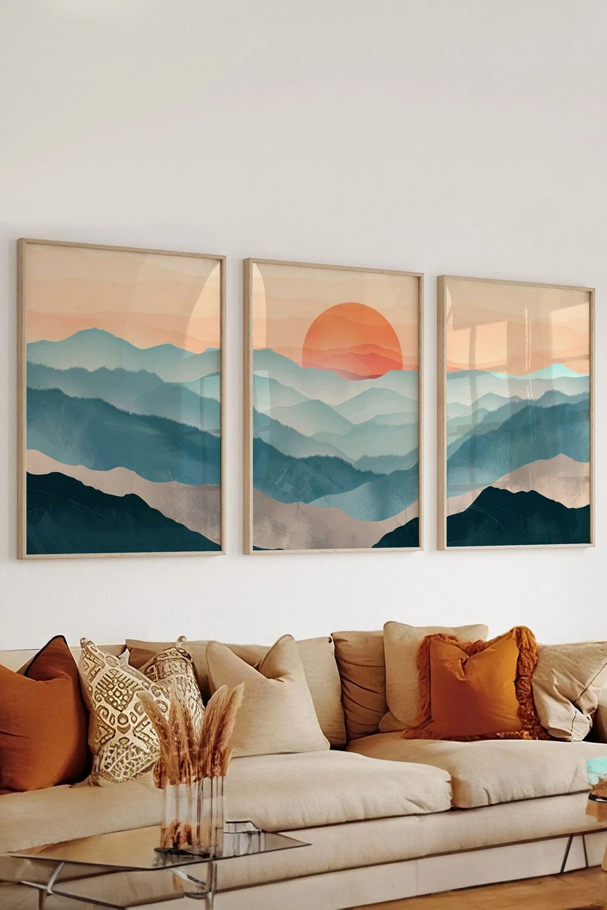 Dekorativna okvirna slika (3 kosi), Wallity, Artsycllct37