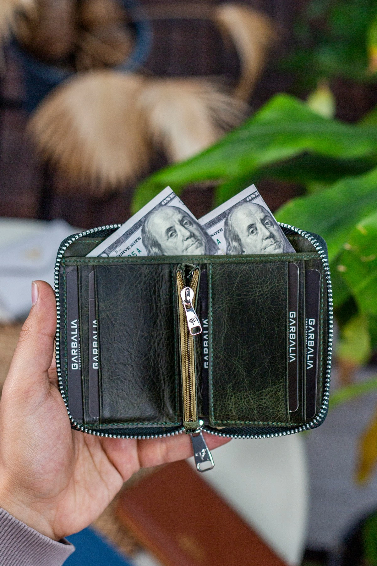 Uniseks denarnica, Zoozie Bags Sydney, zelena