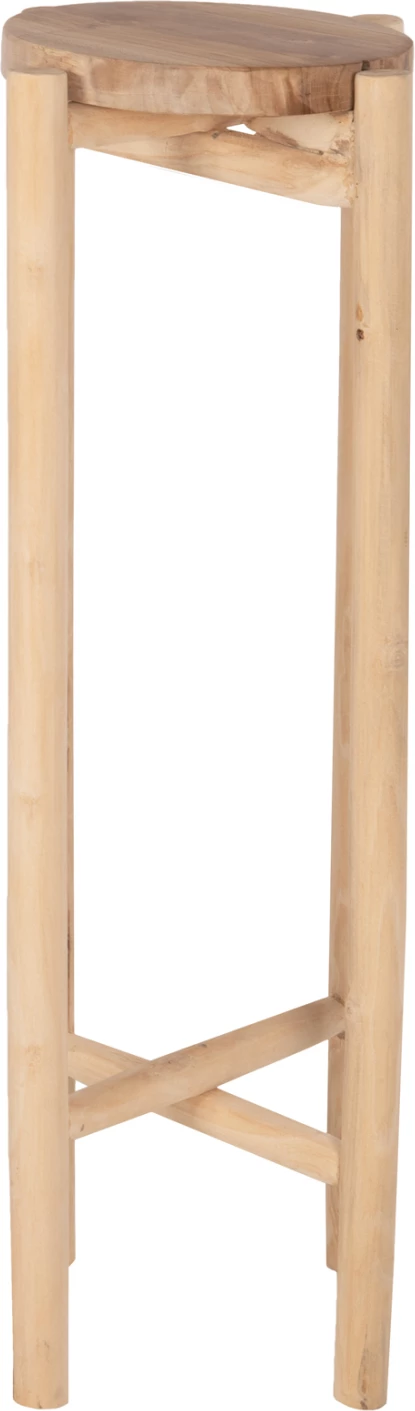 Cvetlični podstavek HOVER FH7936 iz tikovine v naravni barvi Φ30x100Hcm